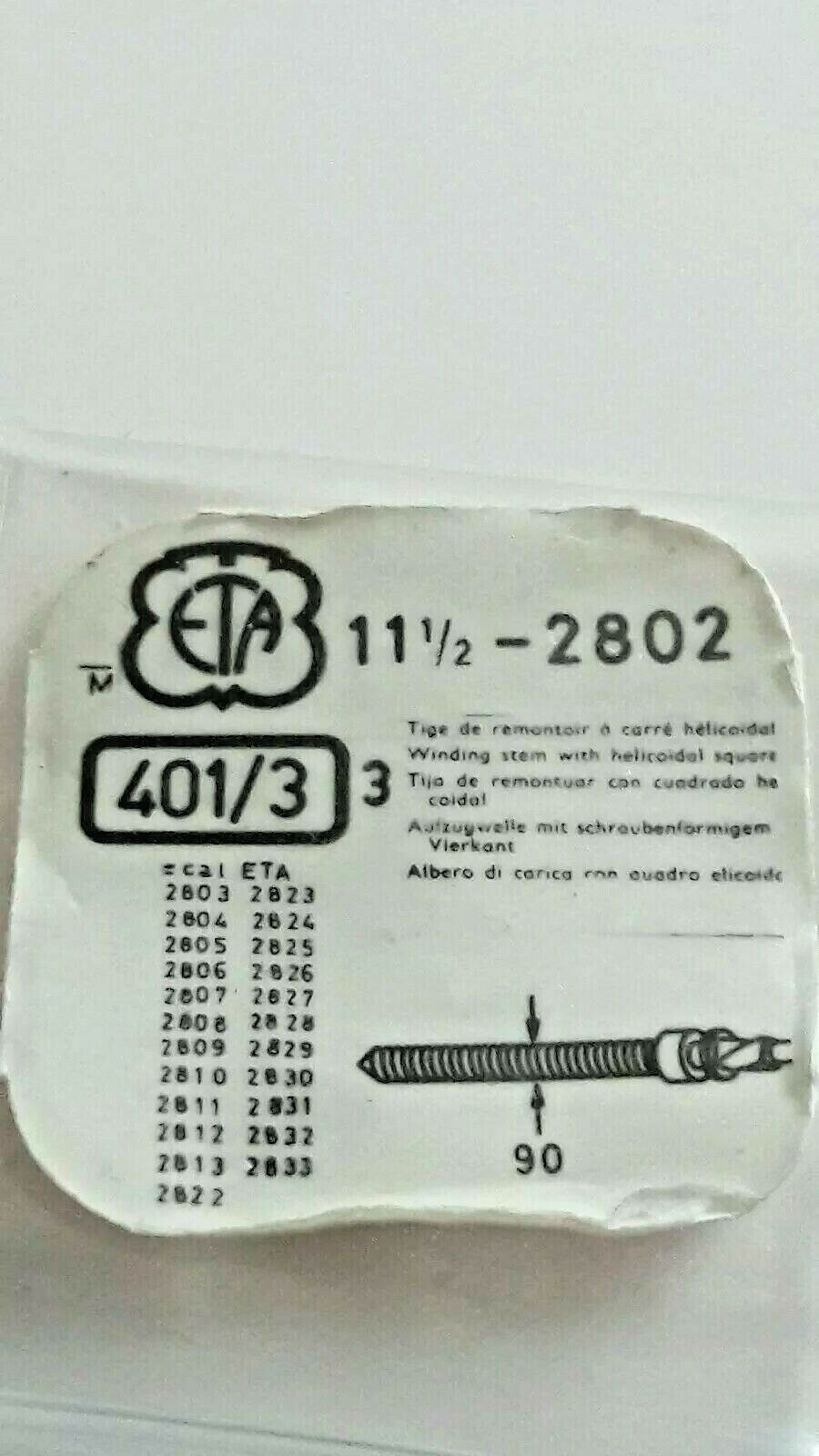 ETA 2802 Winding Stem 2804 2806 2824 2826 2828 Helical Twisted Square Ronda 2013