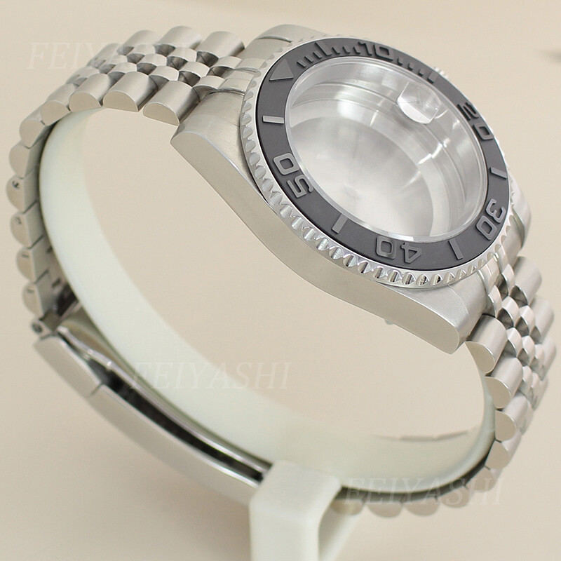 40mm Nh35 Watch Case Jubilee Bracelet Yacht Ceramic Bezel Sapphire Glass 10ATM