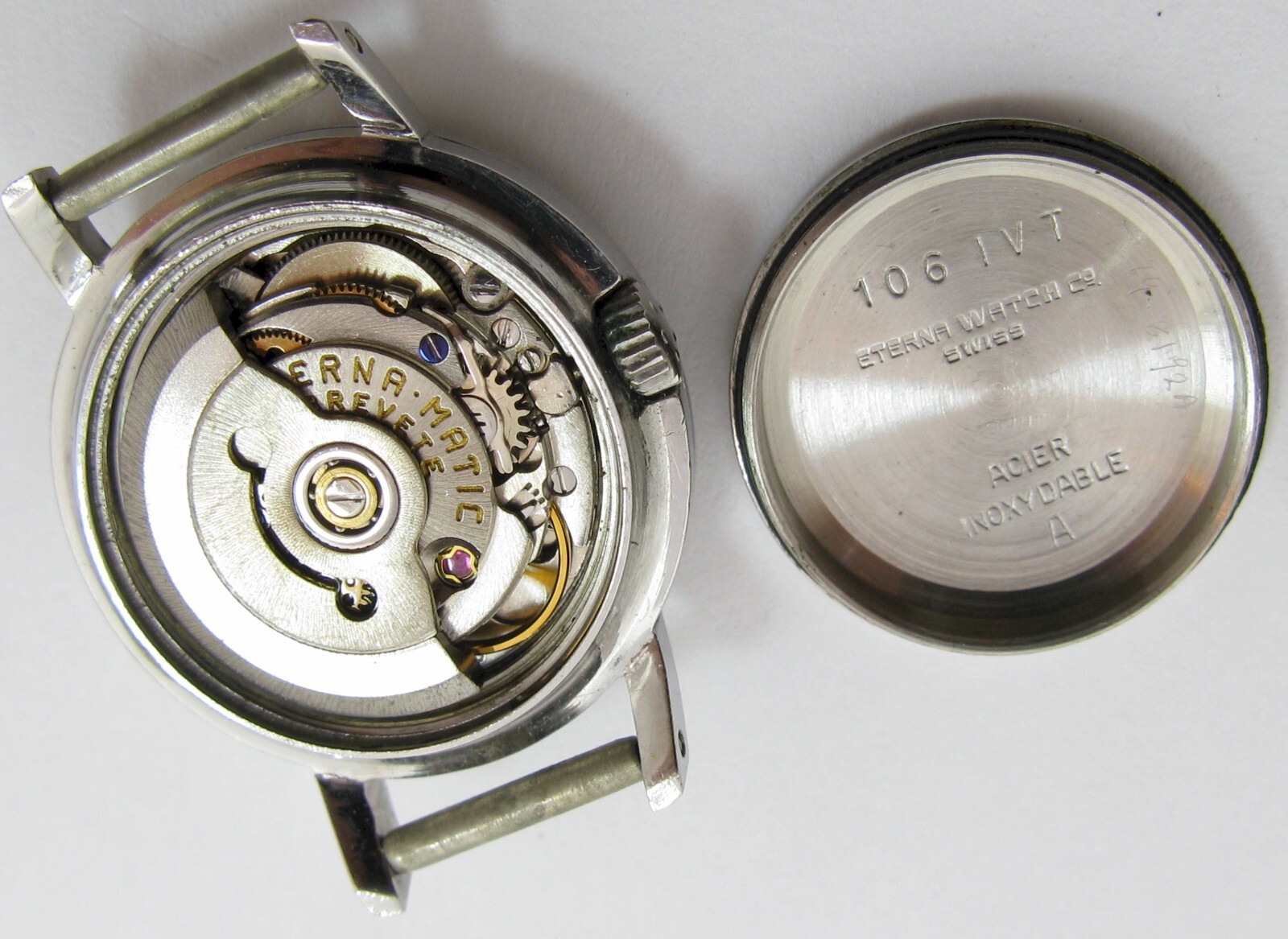 Eterna Matic 1459 Lady watch 17 jewels movement for project or part …
