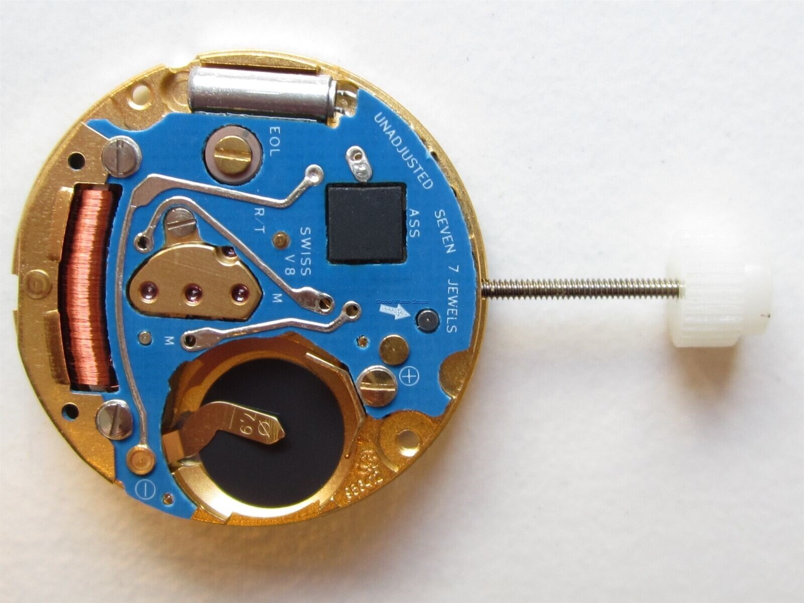 ETA 8¾”‘ cal. 956.412 white date-6 Swiss N.O.S 7 jewels watch movement