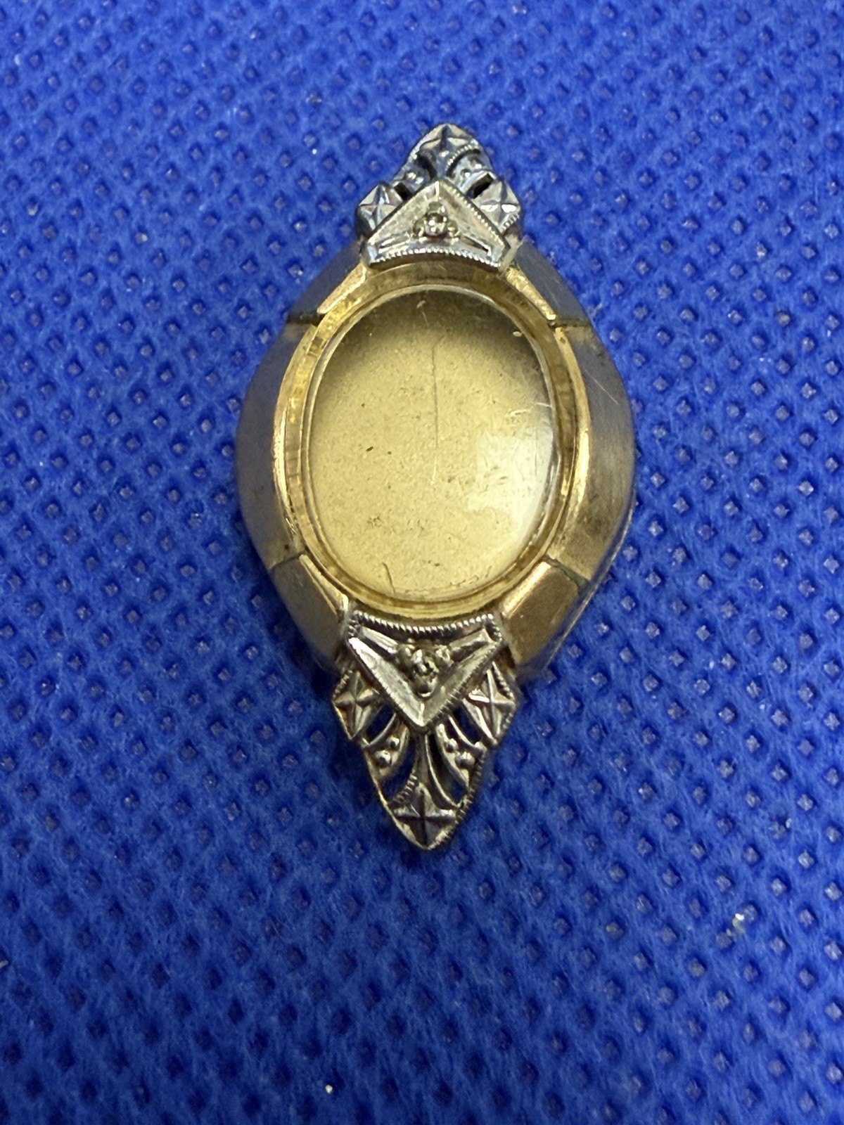 VINTAGE RARE BULOVA M1 LADIES 10K TWO TONES GOLD FILLED WRIST WATCH CASE ONLY