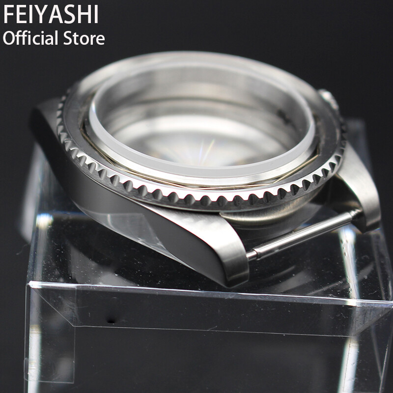 Silver 40mm Watch Case For NH35/36 Eta2824 8215 Movement Exhibition Bottom Cover
