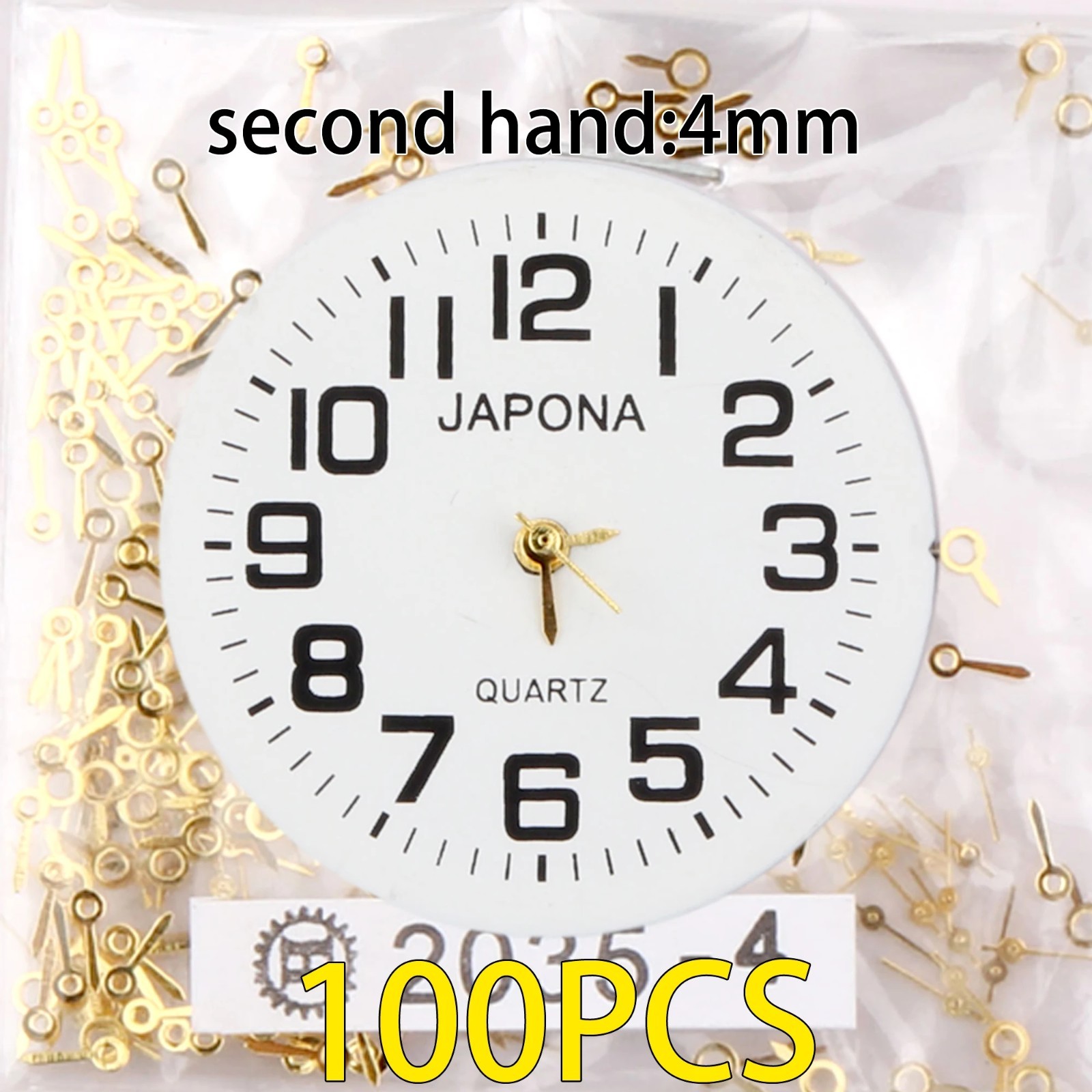 100pcs Watch Hands Assortment 2035 PC21 SL68 GL32 9T33 VJ32 VH31 Gold Parts Kit