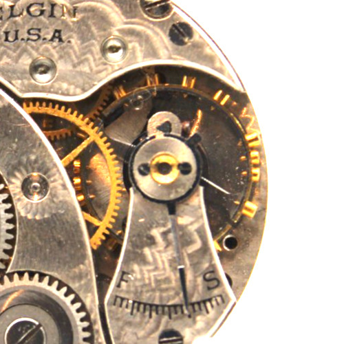 1915 ELGIN POCKET WATCH MOVEMENT 18235605 GRADE: 414 3/0s 7j (GD3)
