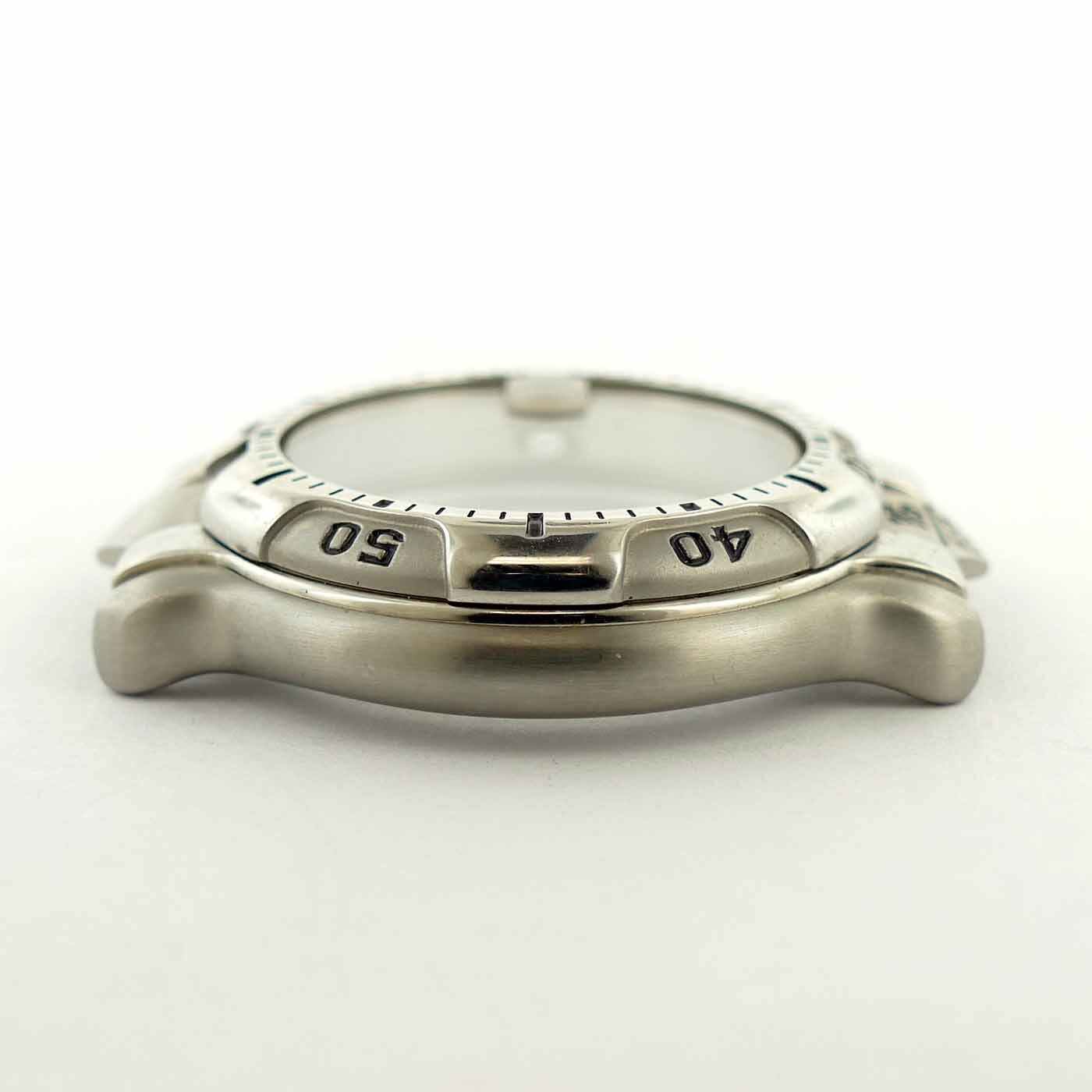 TAG HEUER 6000 SERIES MIDSIZE STAINLESS STEEL WATCH CASE FRAME FOR PARTS/REPAIRS