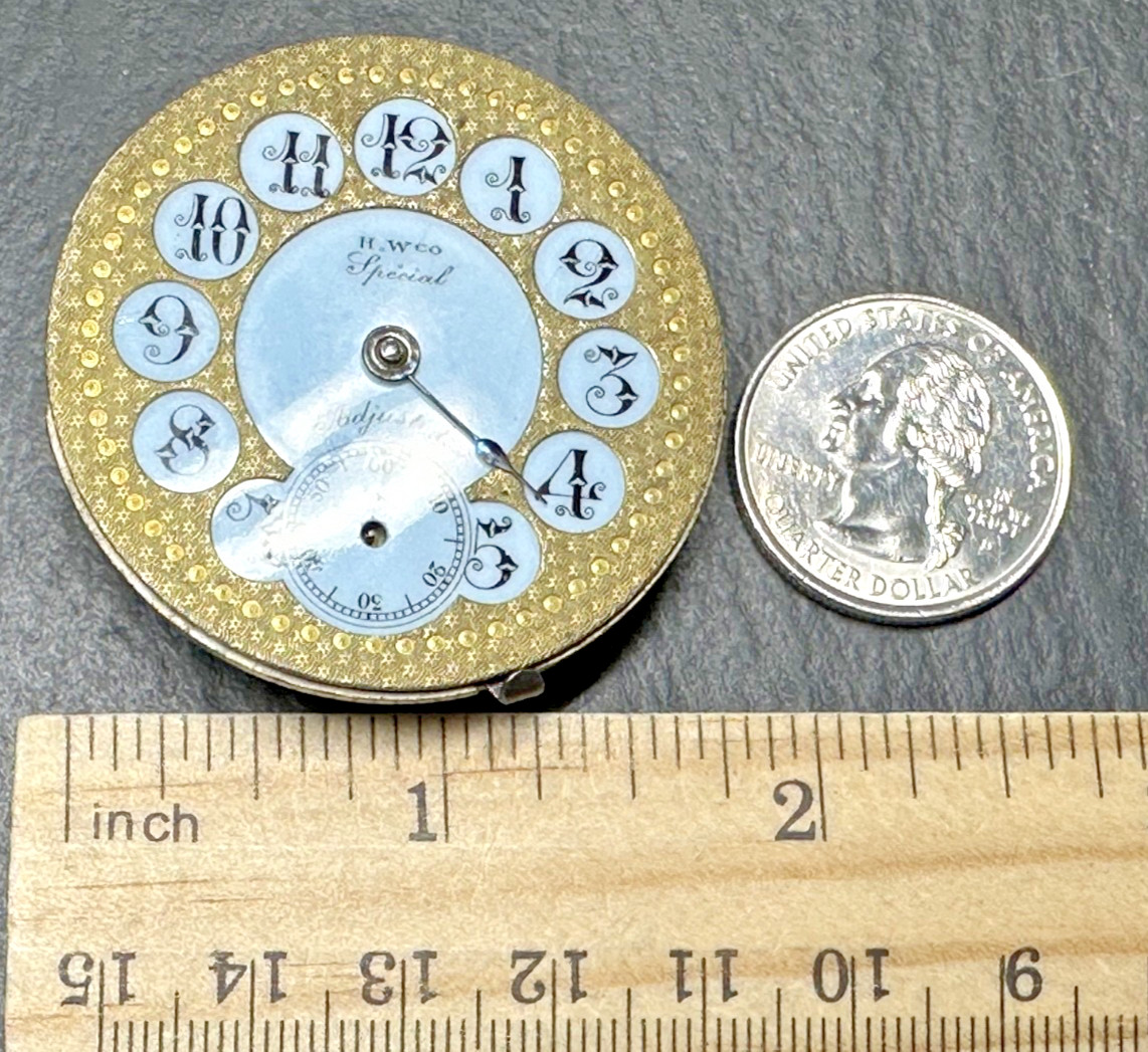 ANTIQUE H W CO SPECIAL HIGHLY JEWELED SWISS WATCH BODY FOR PARTS N209