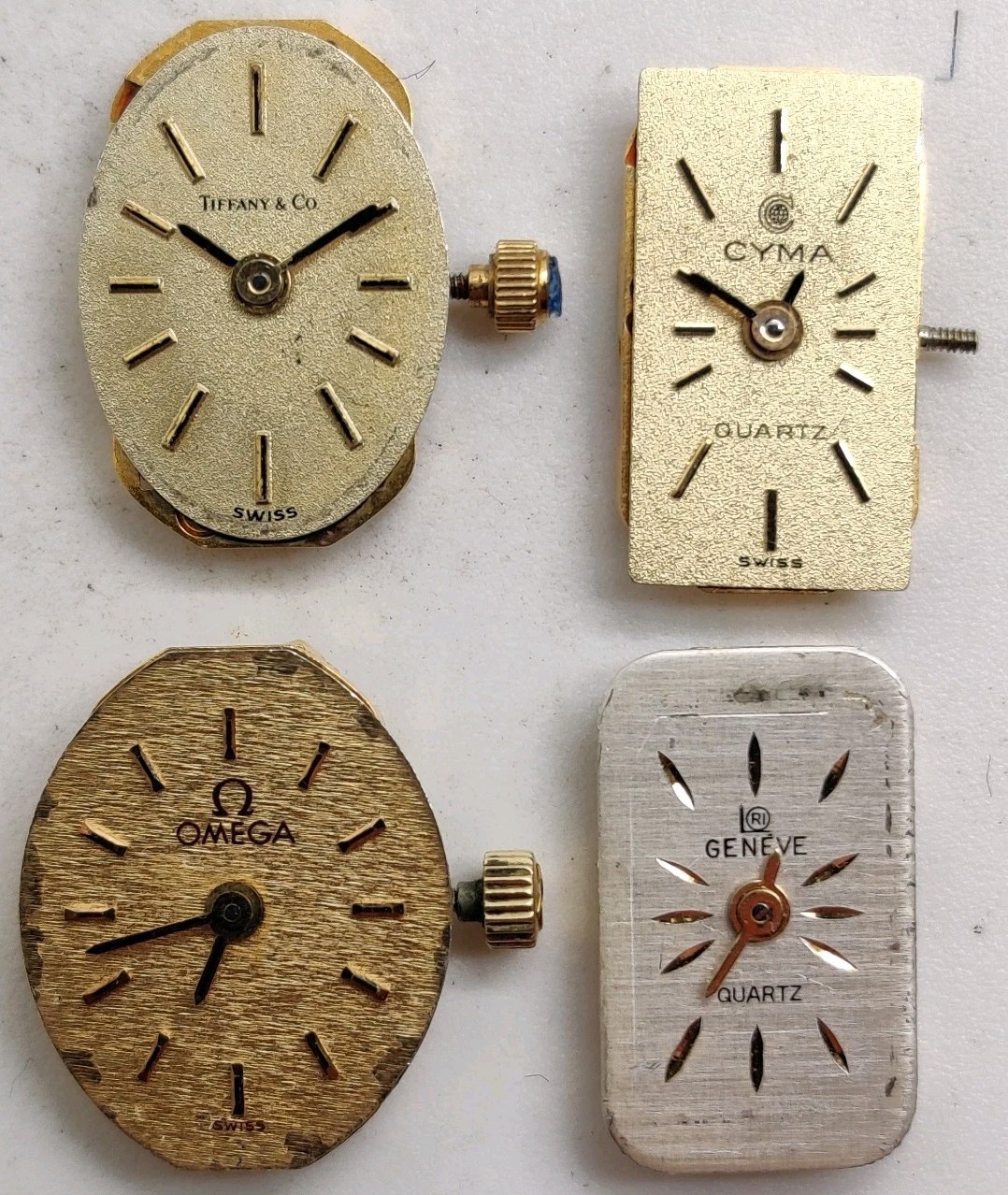 Vintage Omega 1374 Tiffany & Co. ETA 280.001 Swiss quartz movements For Repair