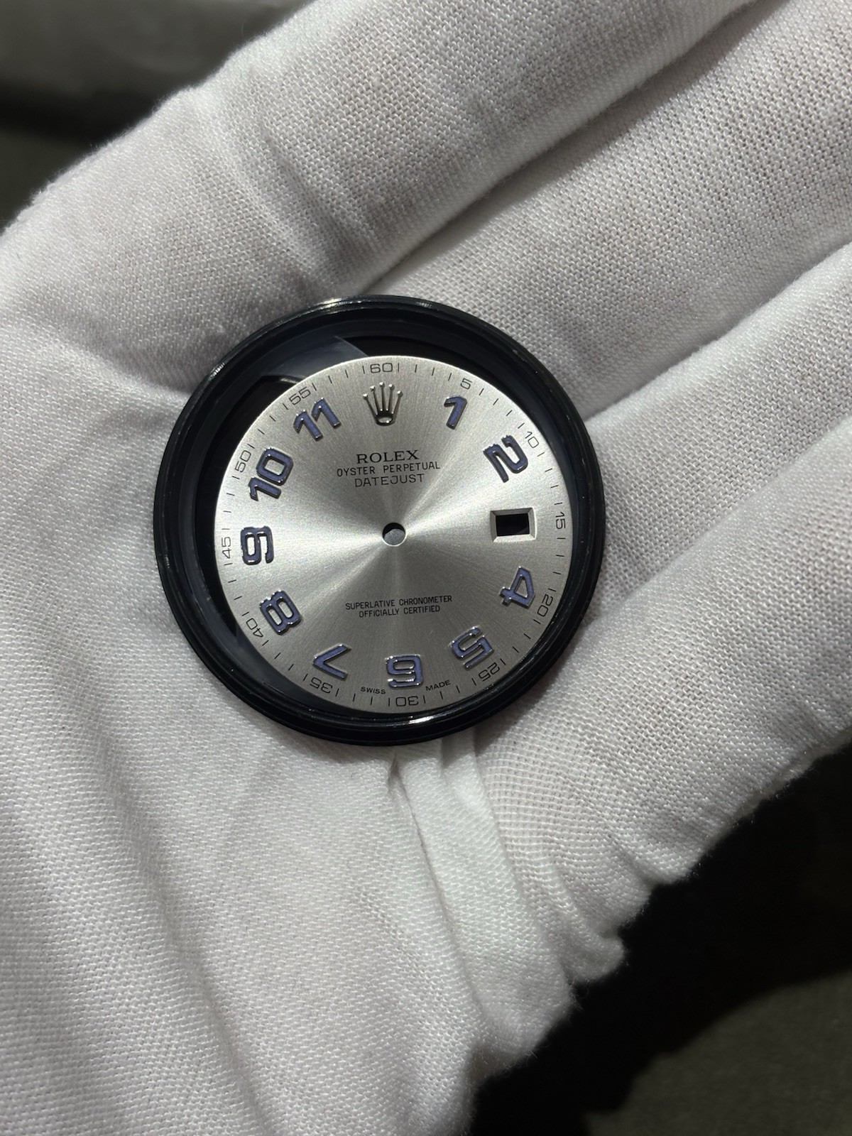 Rolex Datejust II 41mm 116300/116334 Original Silver Concentric Blue Arabic Dial