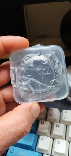 39.3mm VK63 Watch Case Steel Sapphire Crystal Fits 20mm Strap Silver Gold