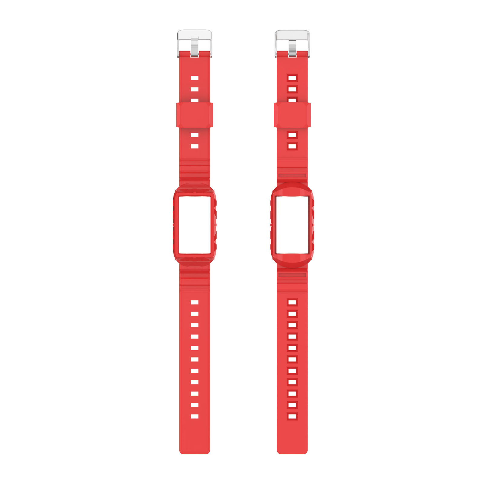 TPU Armor-In-One Watch Strap Watch Accessories Parts for Fitbit Charge6/5/4/3