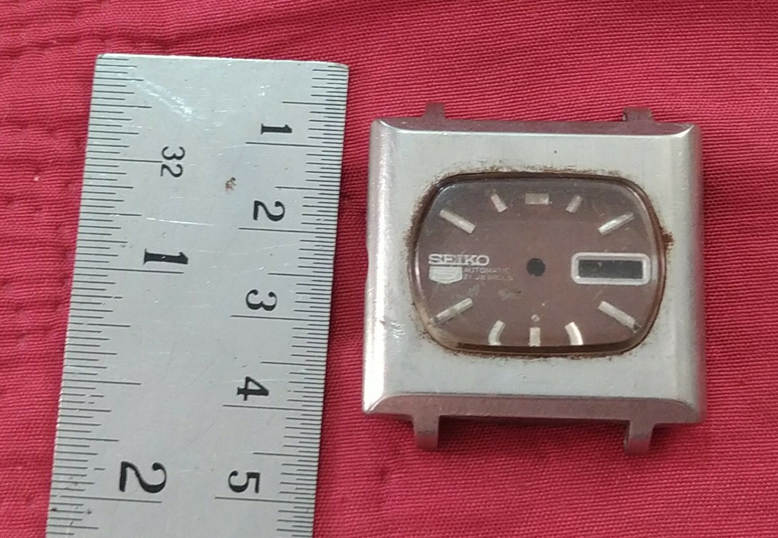 Vintage Original SEIKO 5 Automatic Date/Day TV Watch 6119-5401 – case+dial only