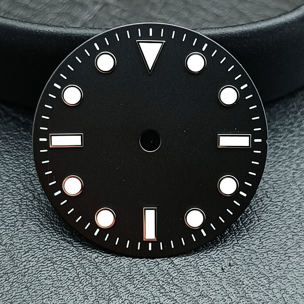 28.5mm nh35 dial green luminous for NH35/36 mechanical movements dial accessorie