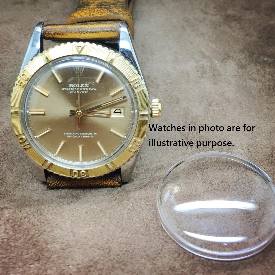 Rolex Datejust Thunderbird Crystal 1625 Dome Style Plastic Windshield Used