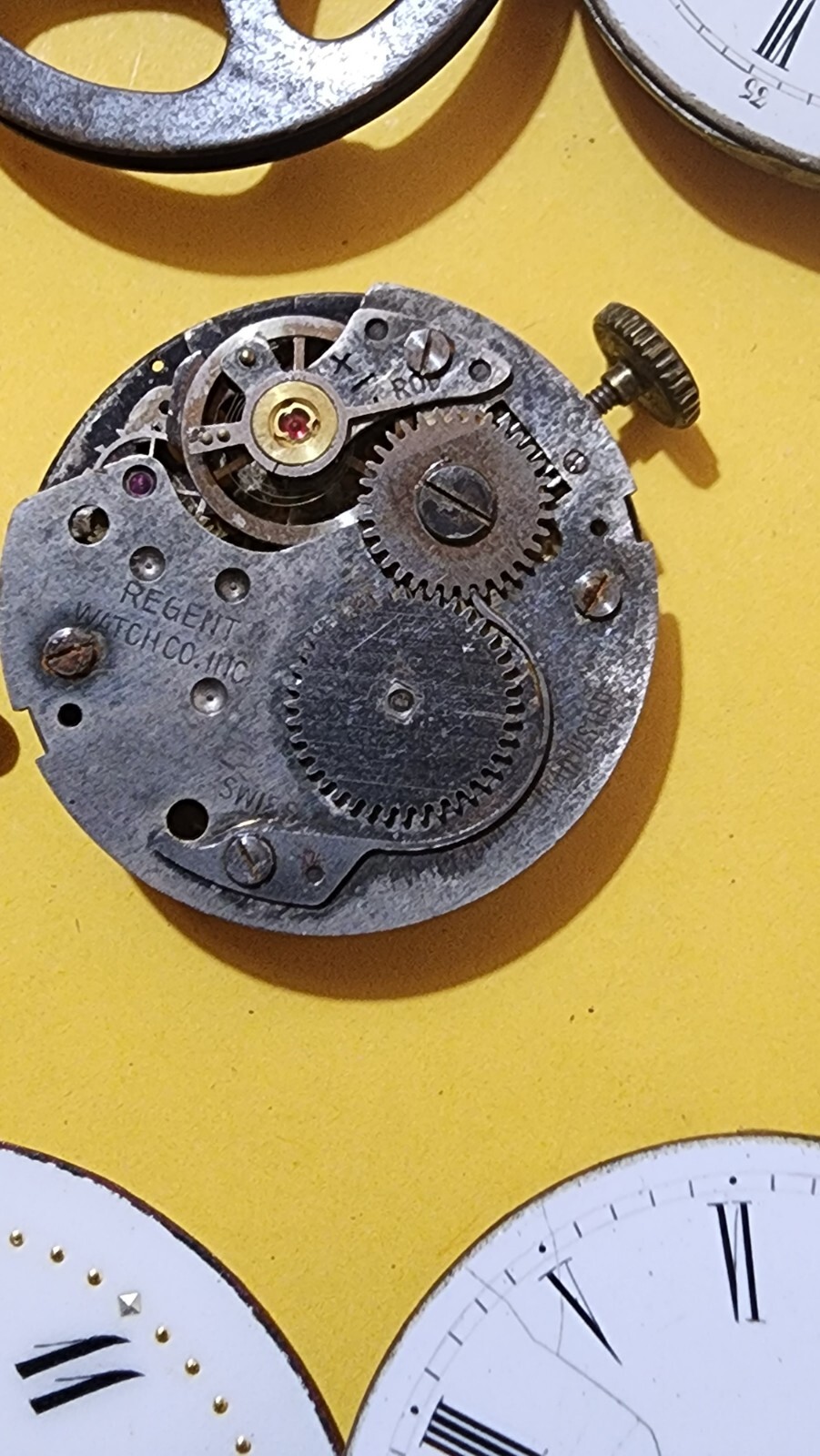 vintage watch movement lot for scrap,repurpose or parts,Waltham, Elgin etc A4