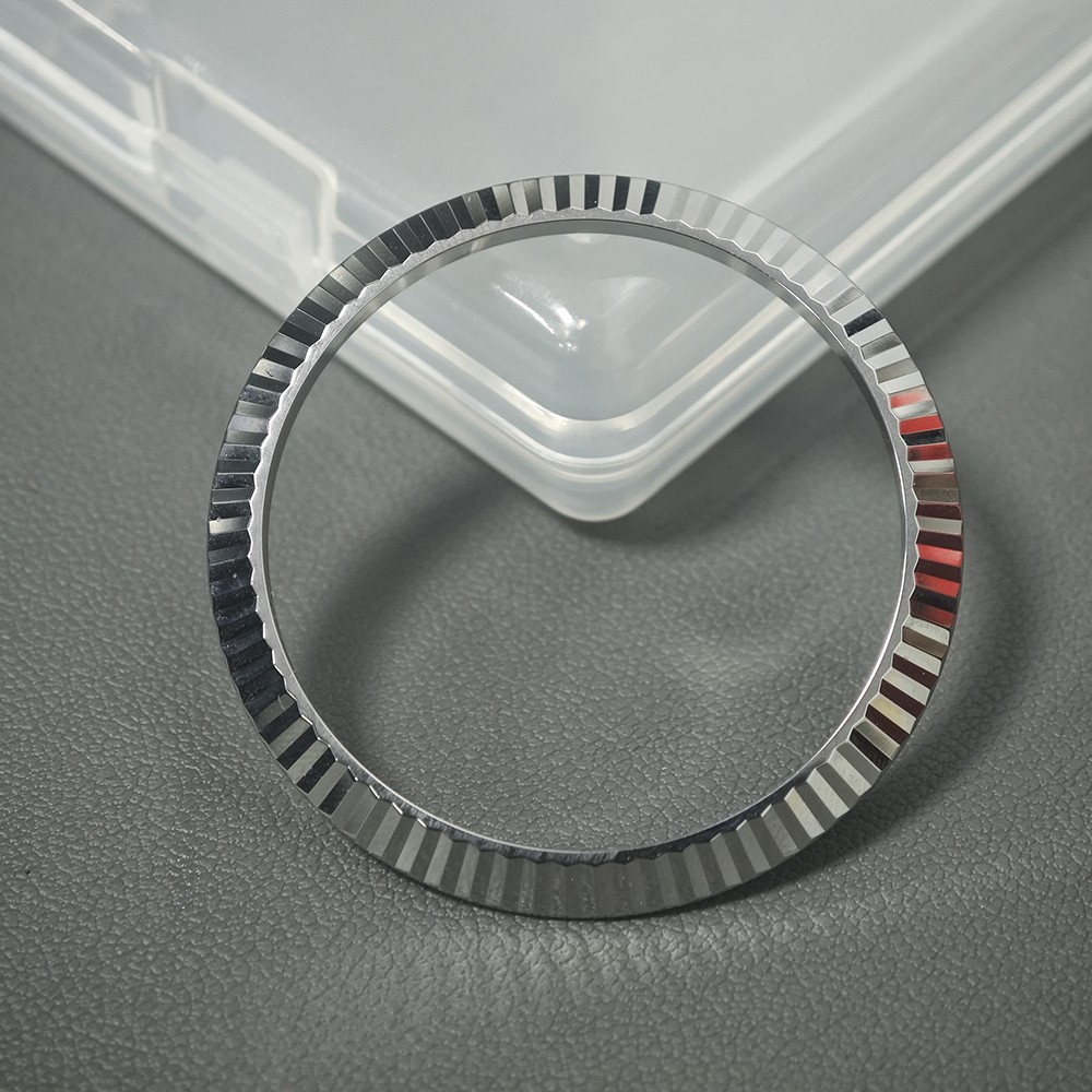 For Rolex Datejust 41mm 11633 12633 126334 Steel Silver Watch Bezel
