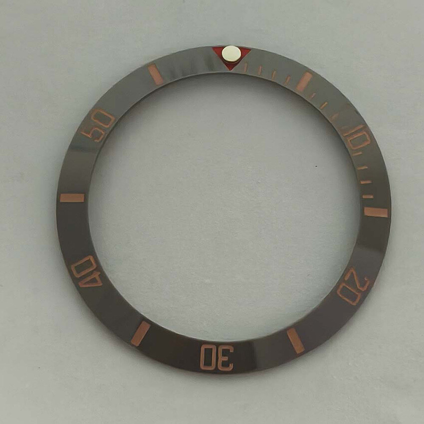 38MM 30.5MM SUB Bezel Beveled Ring Red Triangle Ceramic Bezel Watch Accessories