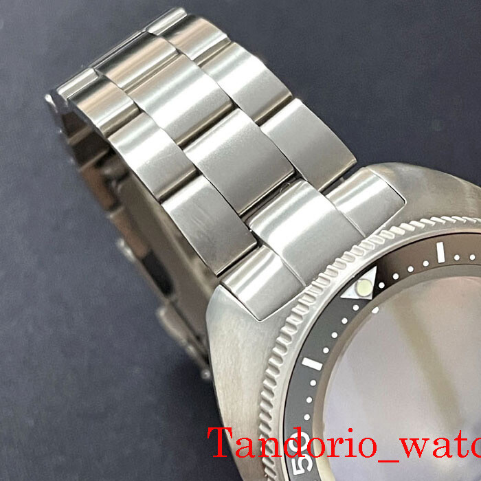 45.2mm Titanium Watch Case Sapphire Glass 200m Waterproof Fit NH35 SKX Movement