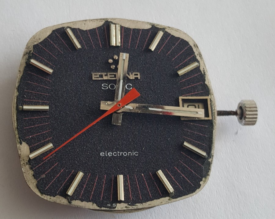 Eterna Sonic Caliber 1550 (ESA Caliber 9162) Wristwatch & Strap For Parts