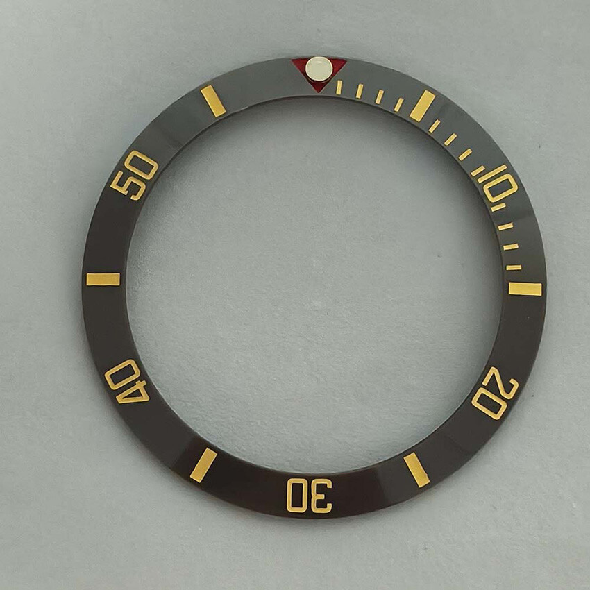 38MM 30.5MM SUB Bezel Beveled Ring Red Triangle Ceramic Bezel Watch Accessories