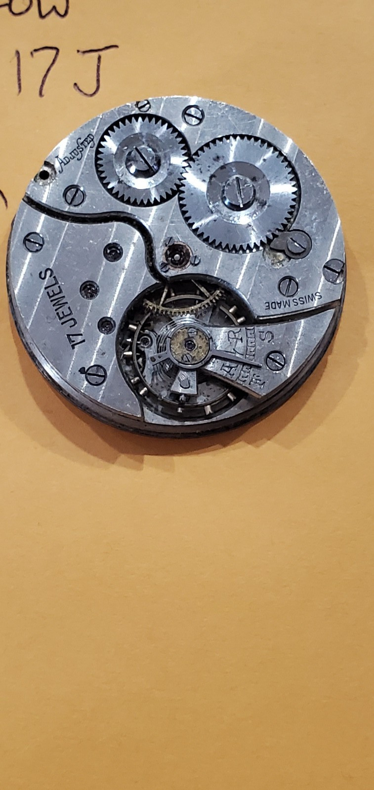 SWISS MUIR & SONS GLASGOW 19L 17J POCKET WATCH MOVEMENT PW346