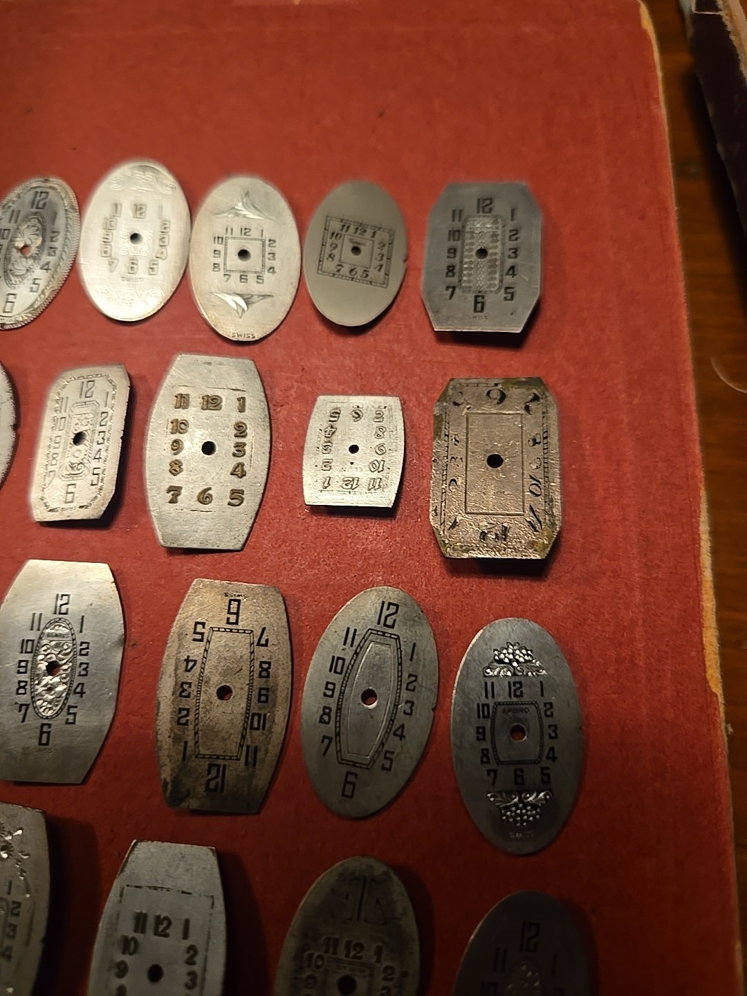 Lot Of 26 Antique Watch Art Deco Watch Dials For Repairs Steampunk