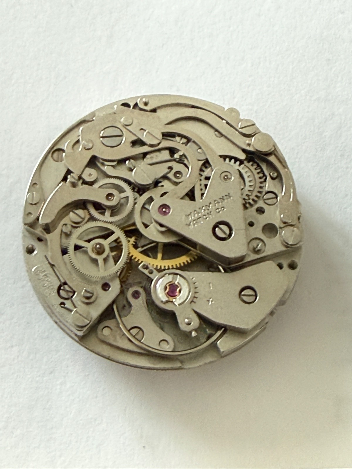 Vintage Wakmann Valjoux 7736 Manual Chronograph movement working perfect