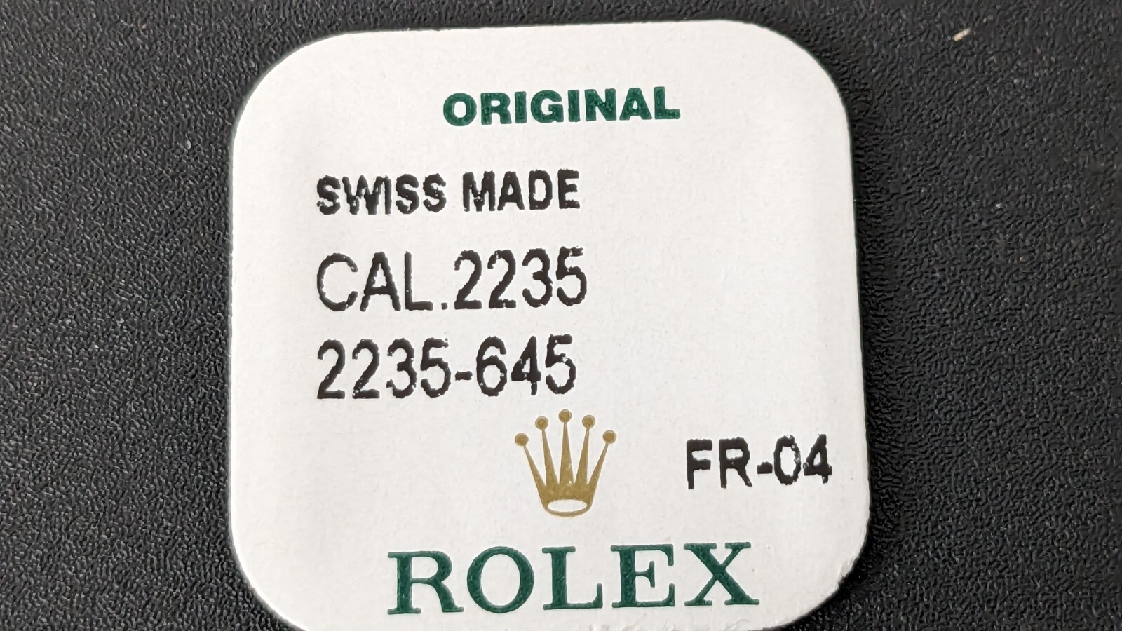 Genuine Rolex 2235-645 Date Corrector New Sealed Package