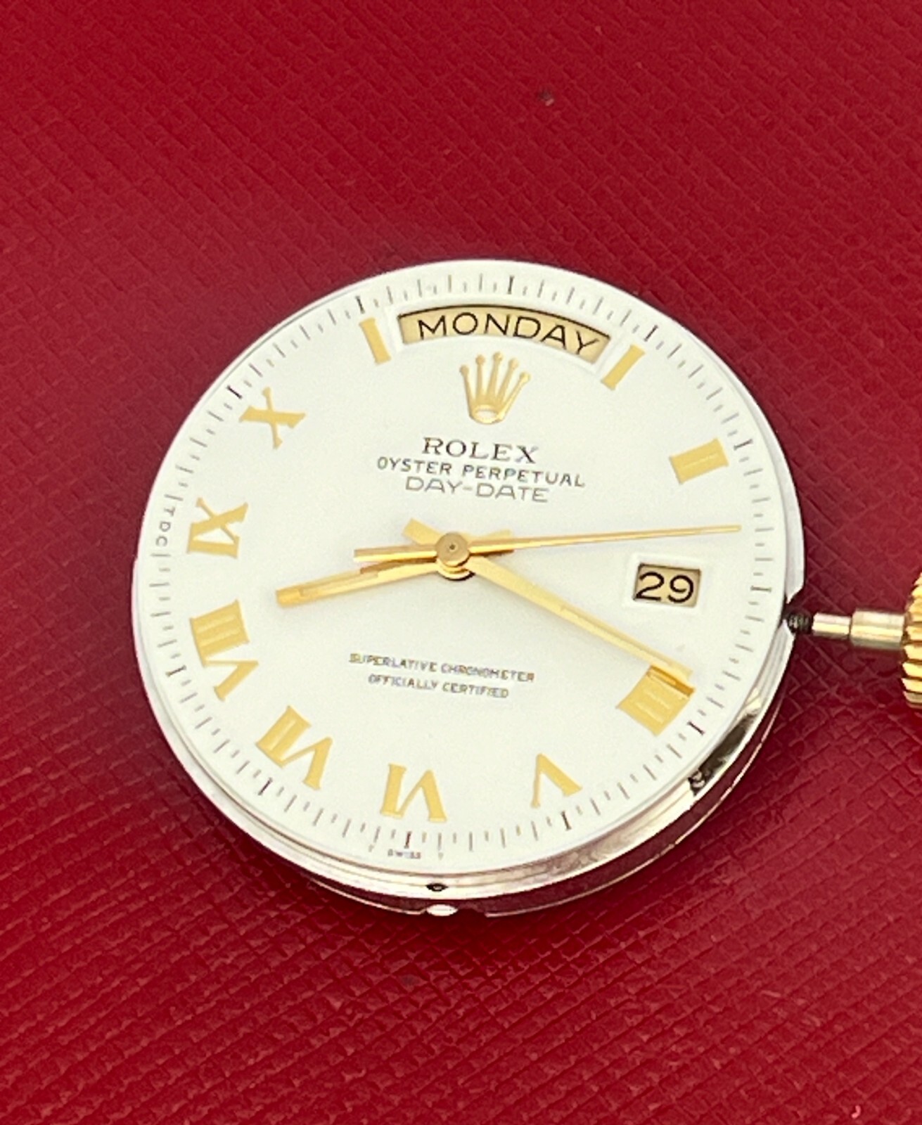ROLEX QUARTZ DAY-DATE CALIBER 5055 MOVEMENT NEEDS SERVICE – NICE!