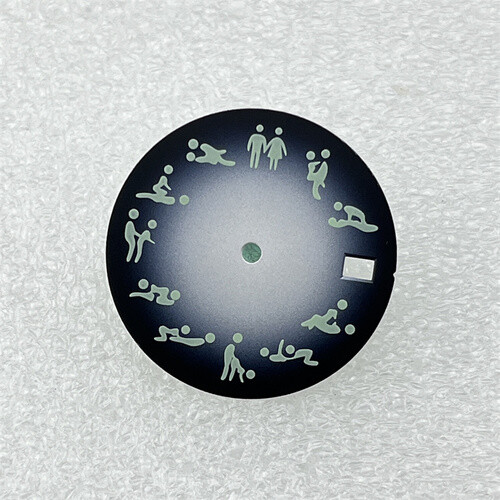 NH35 Dial Mechanical Watch Green Luminous Dial 28.5mm for NH35/NH36 Movement