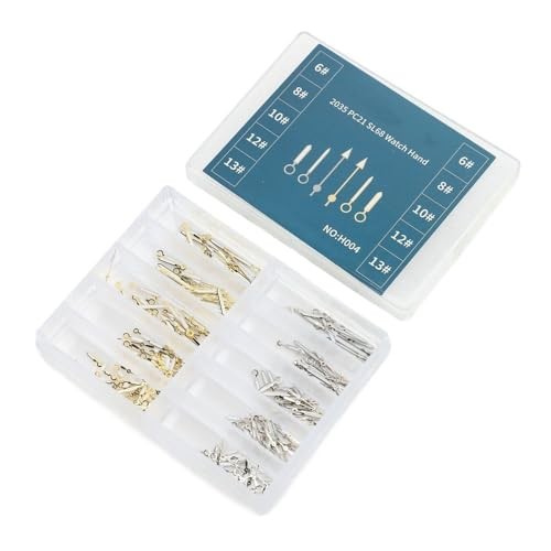 100 Sets Metal Watch Hands Upgrade Silver Gold Finish Replacement Professiona…