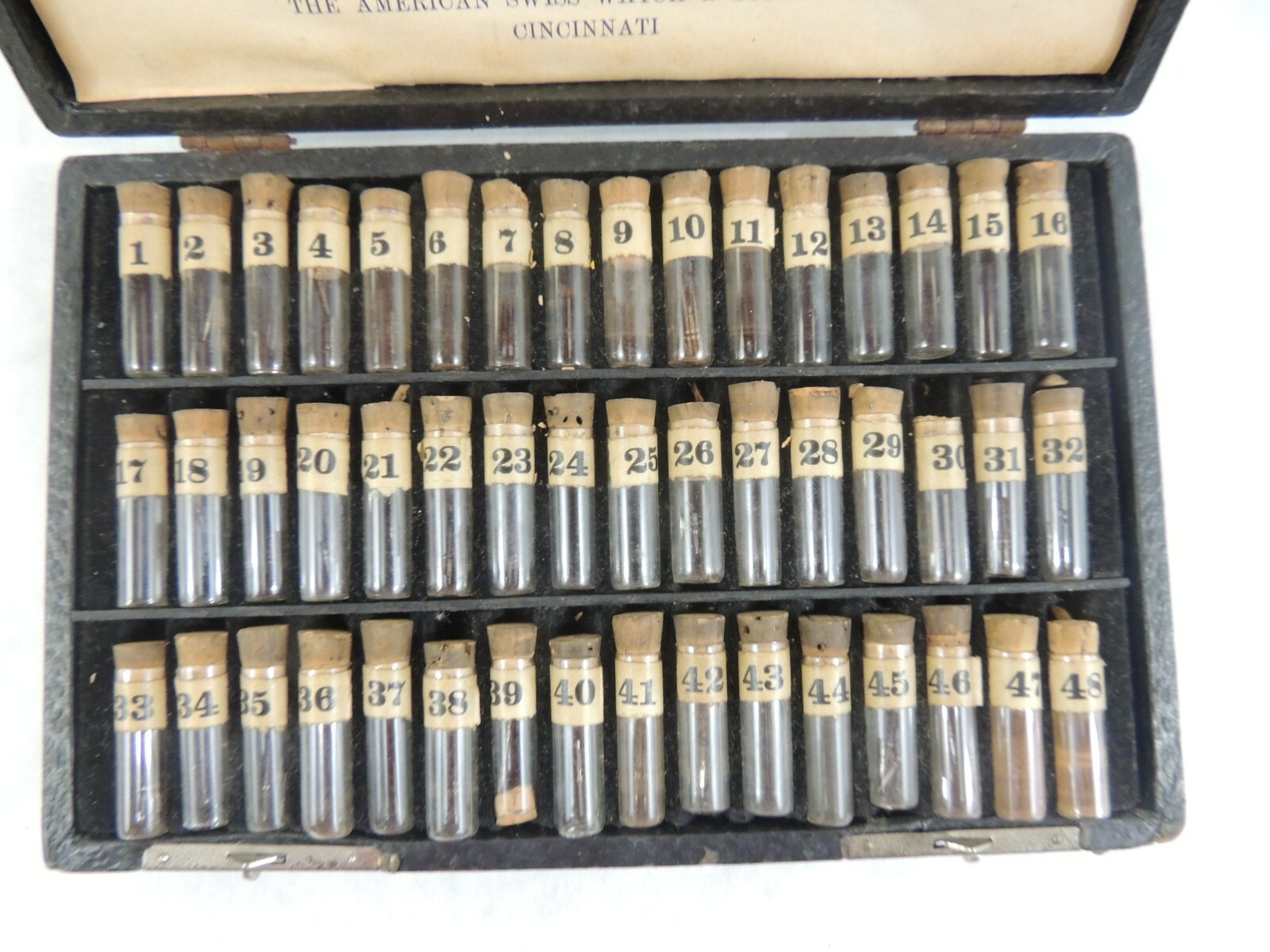 Vintage American Swiss Watch & Supply Co. Genuine Swiss Stems 48pc Kit