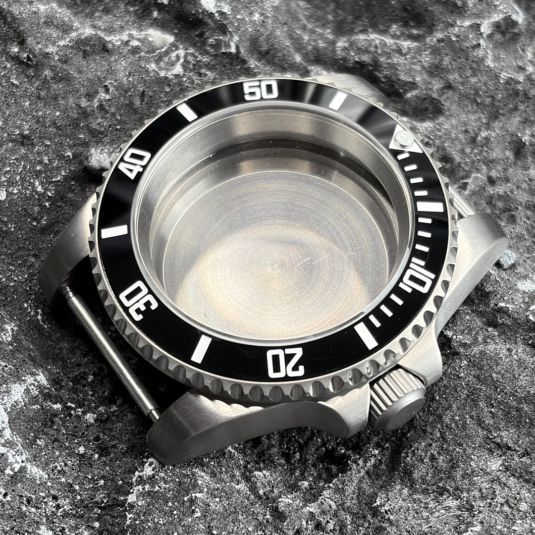 40MM Prevent Allergy Sapphire Glass Titanium Watch Case Fit Japan NH34 NH35 NH36