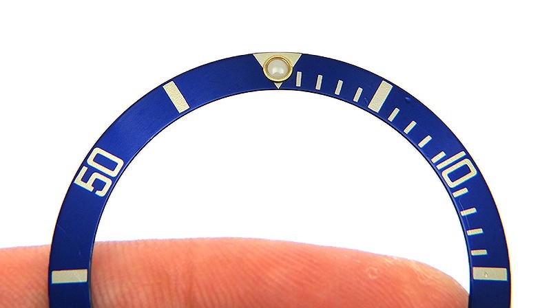 Genuine Rolex Submariner 16803 16613 16808 16618 Blue & Gold Watch Bezel Insert