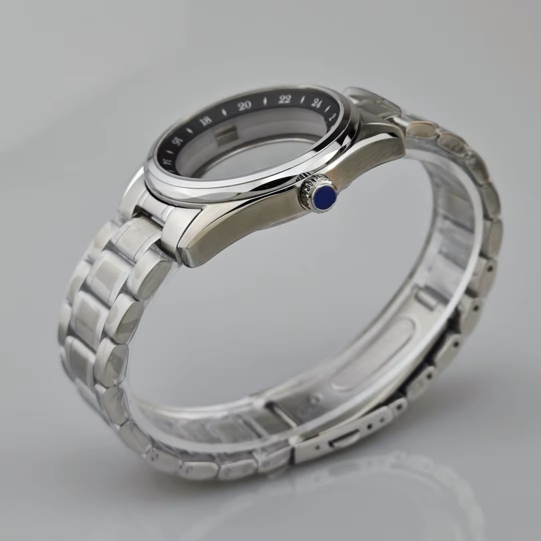 39.5Mm Watch Arabic Bezel Case Fit 28.5Mm Dial for Seiko Grand GMT NH35/36/34/4R