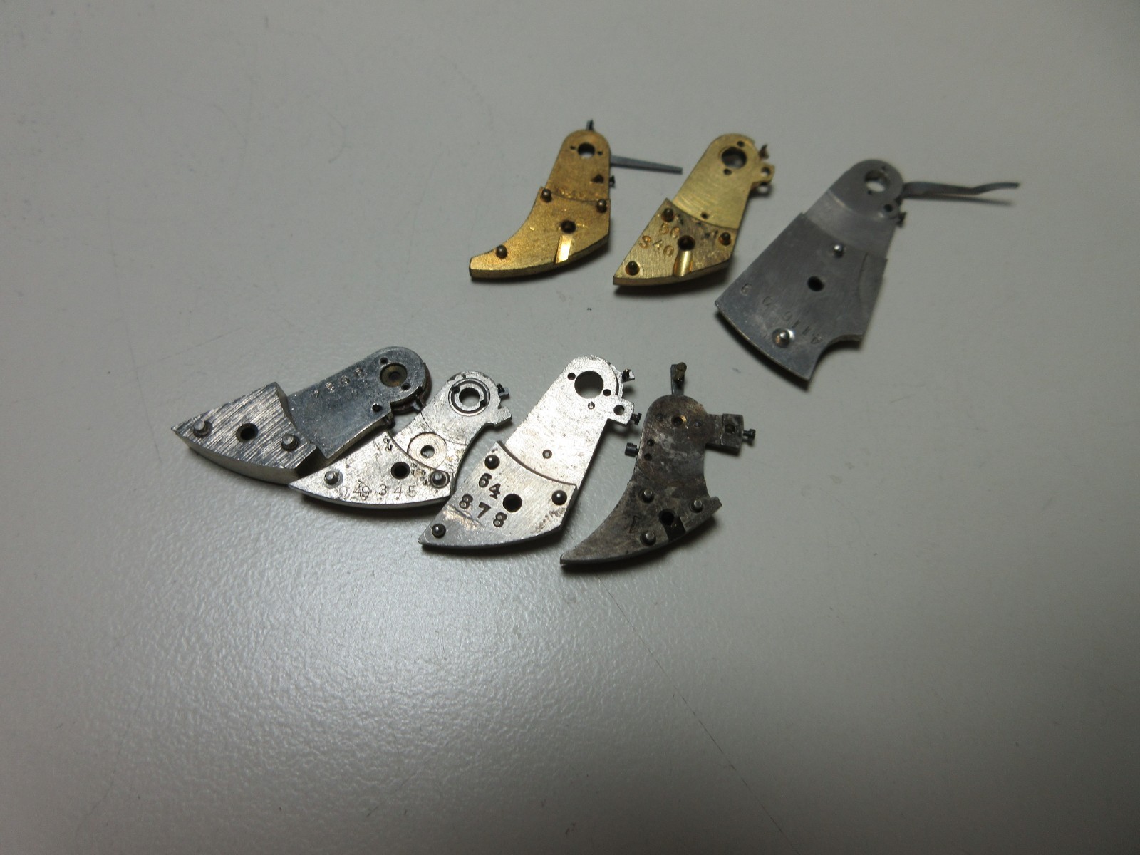 VTG LOT OF POCKET WATCH BALANCE COCKS BRIDGE WATCHMAKER REPLACEMENT PARTS #12