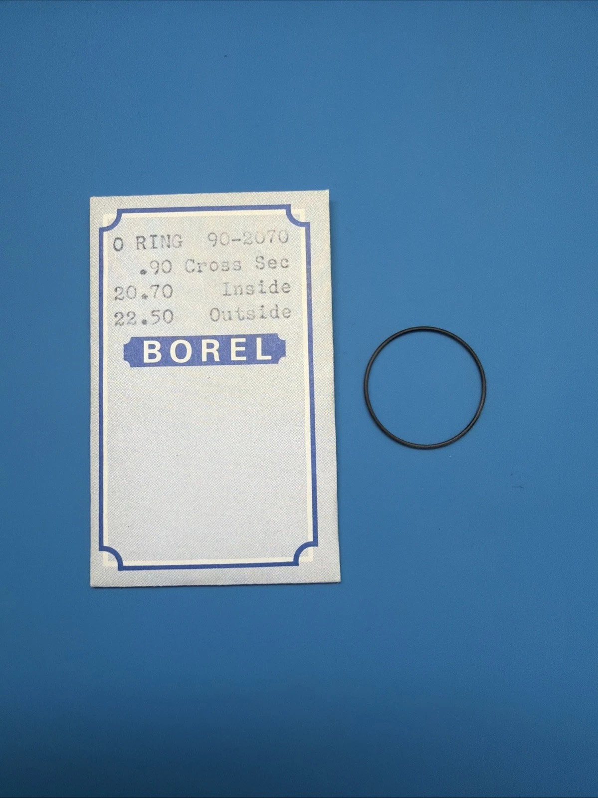 Borel O-Ring 90-2070 Watch Gasket 20.70mm ID x 22.50mm OD x 0.90mm CS
