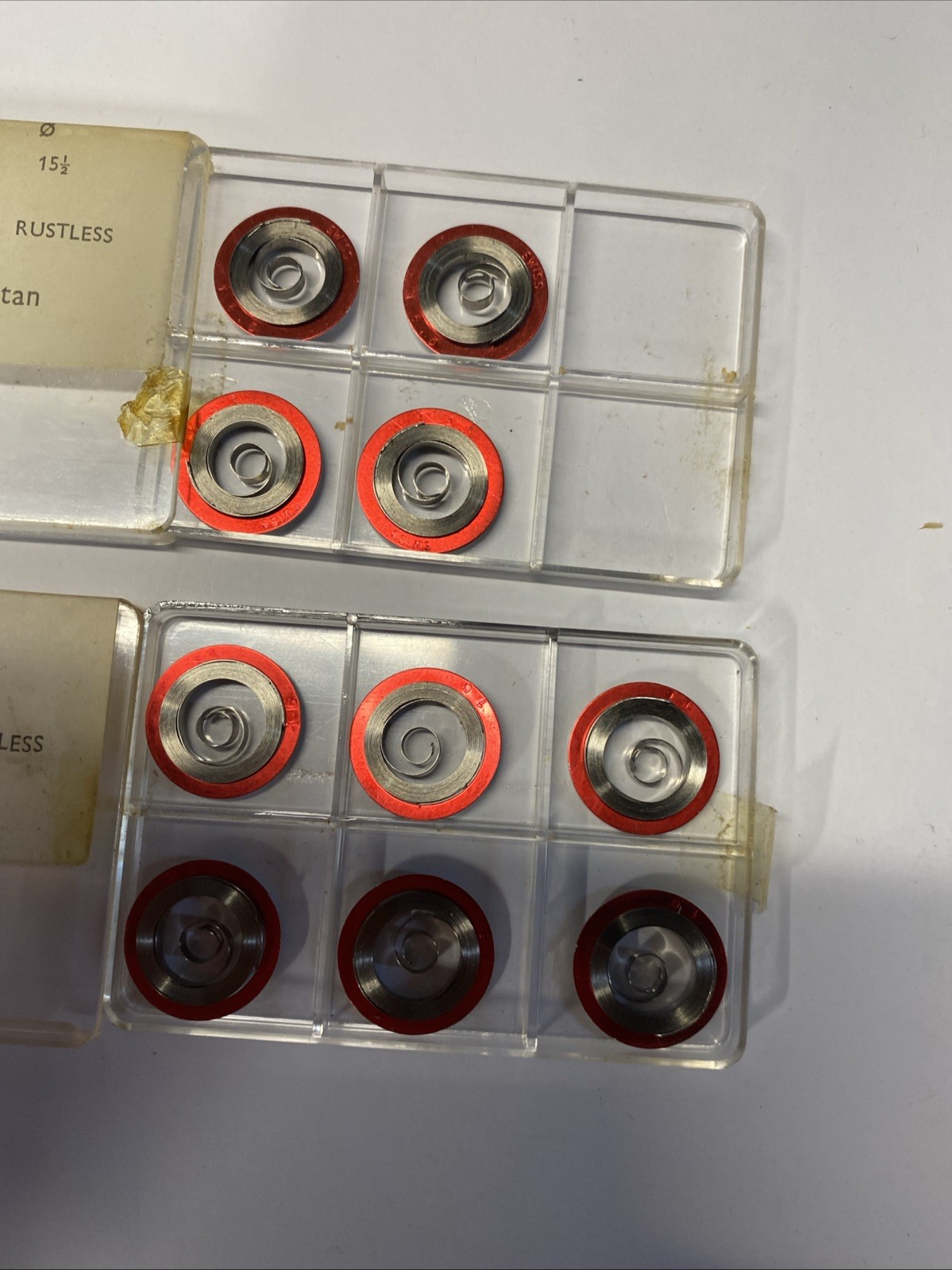 Illinois 16s Exact Alloy Mainsprings Lot Of 10