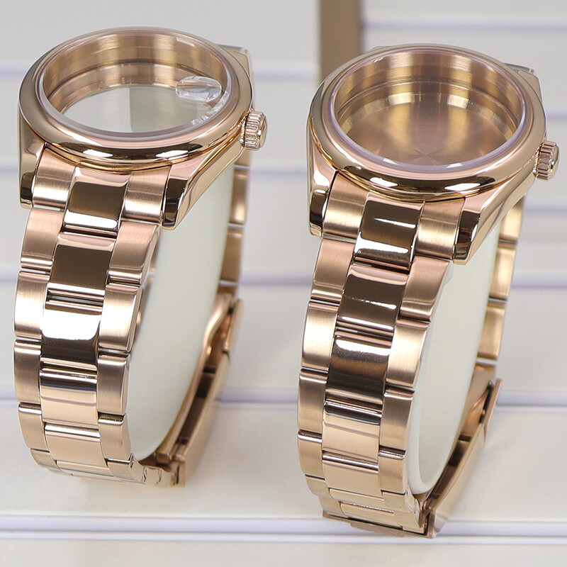 36mm/39mm Curved Bezel Watch Case Stainless Strap For SeikoNH35 NH36 Miyota8215
