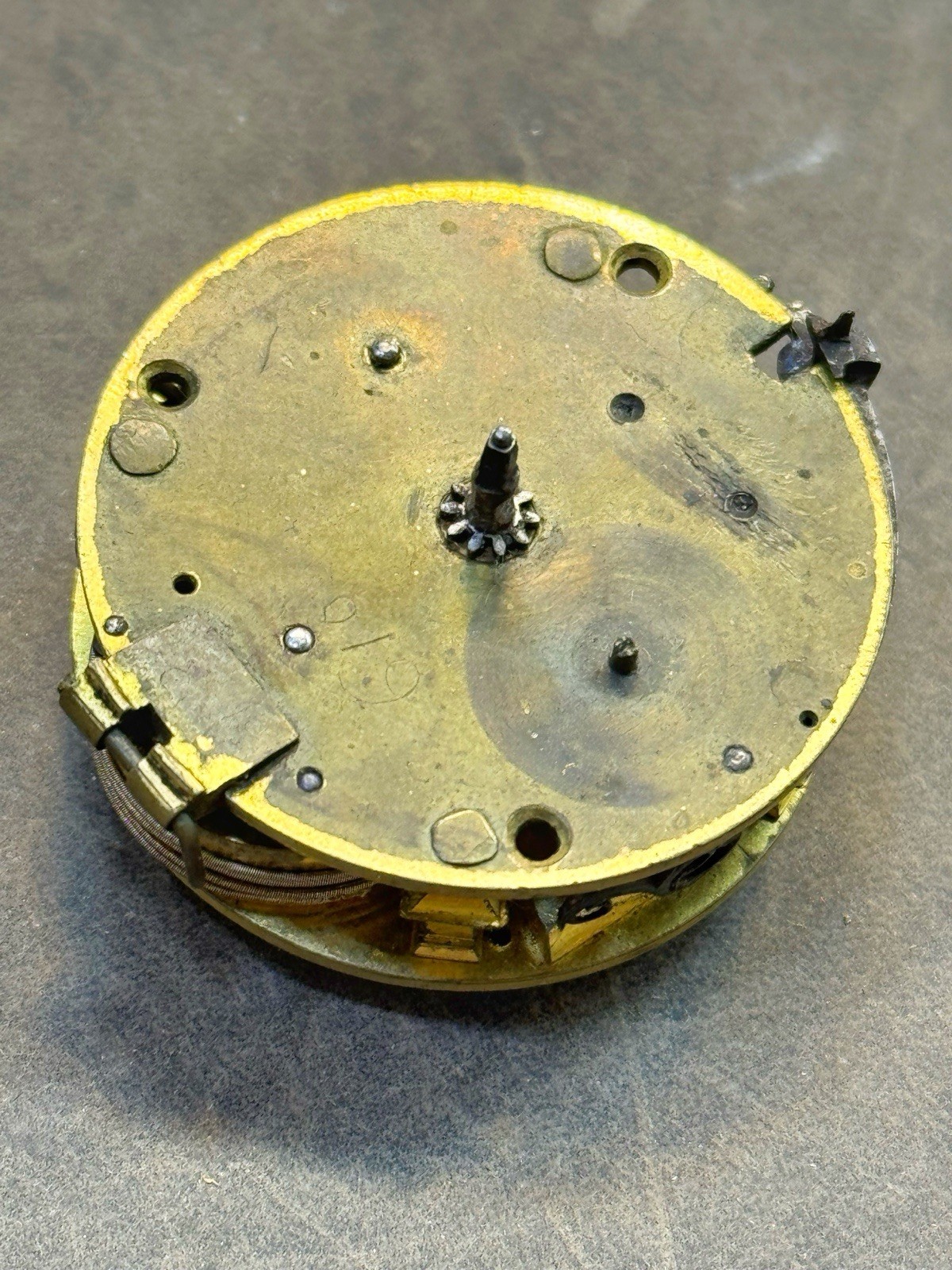 Antique Wm Ericke London Verge Fusee Pocket Watch Movement Repair