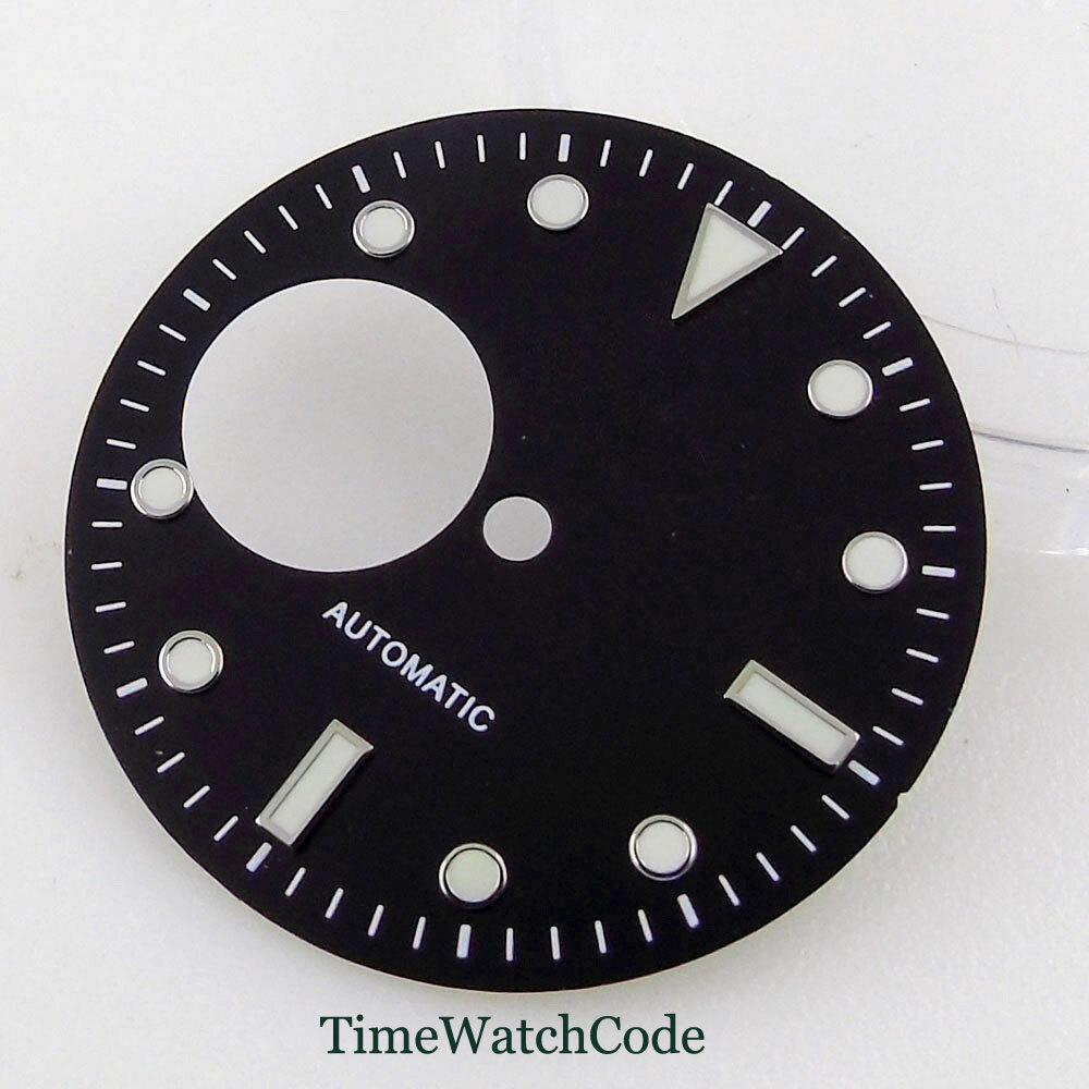 Fit NH38A 29mm Watch Dial Watches Face With Hands Luminous Blue/Black/Green/Gray