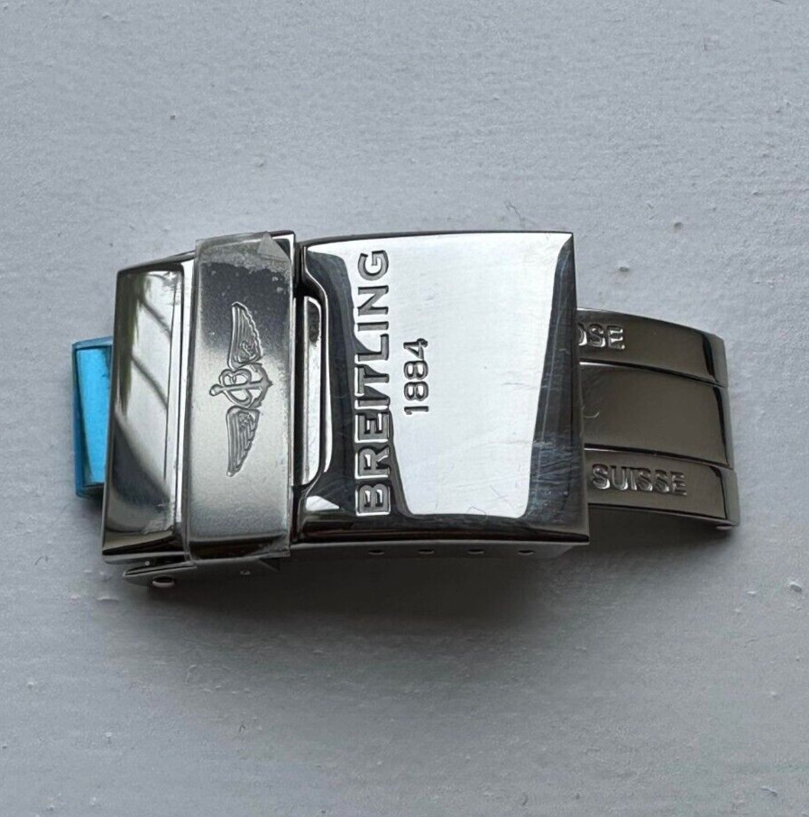 Genuine Original Breitling Deployment Deployant Clasp Buckle Bracelet Steel 20mm