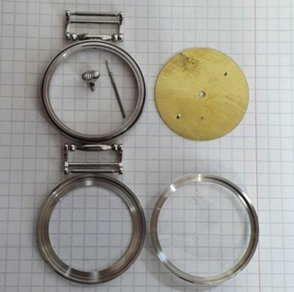 Molnija Marriage Watch Parts Set – Case Dial Hands – No Movement – Aftermarket