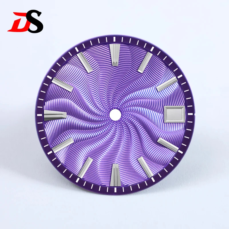 28.5mm Guilloche Dial GS No Lume NH38 No Date/3 O’clock/6 O’clock Date