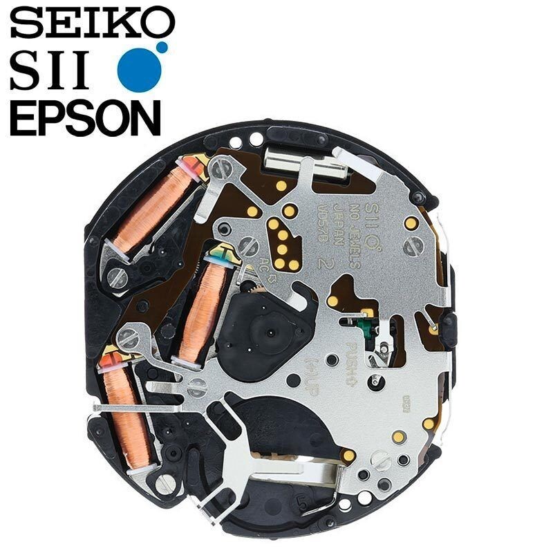 Japan SII / TMI / Epson VD57C HT2 Watch Movement, 12 3/4 Ligne, Chrono., 3 Hands