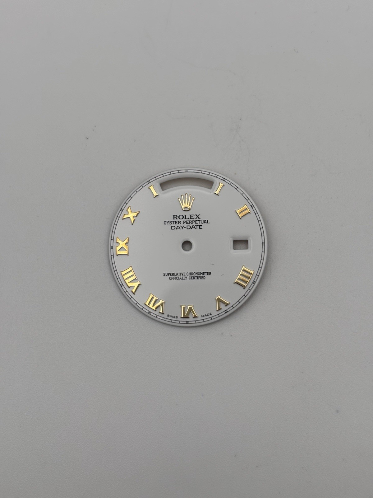 Rolex Daydate II 218238 White Roman Dial