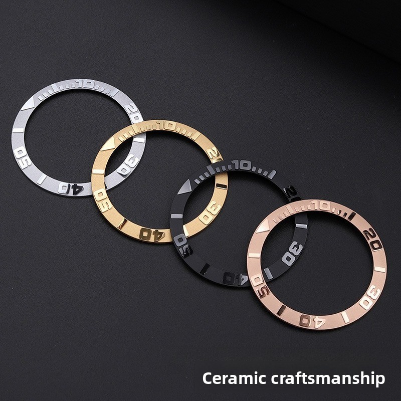 High Quality Ceramic Ring Watch Scale Ring Mouth 38mm for Rolex Yacht-Master