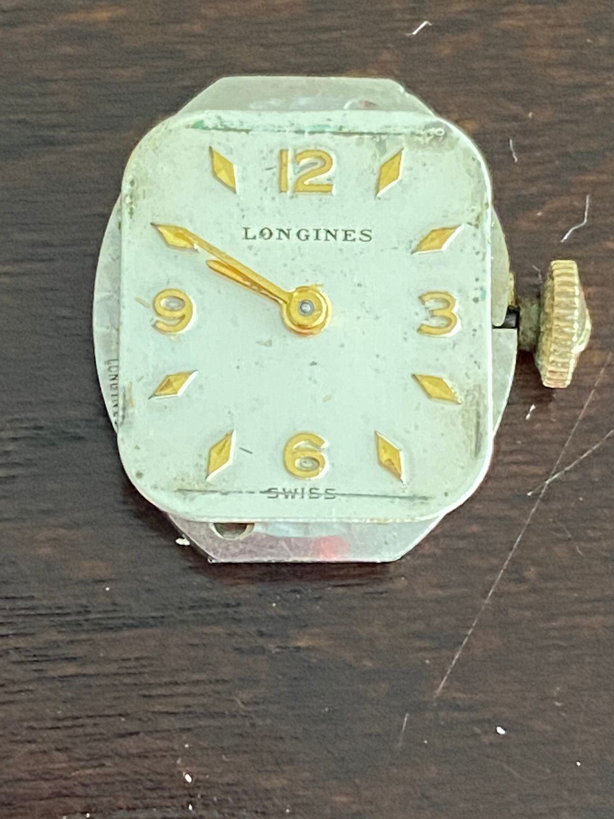 VINTAGE LADIES LONGINES WRIST WATCH MOVEMENT, CAL. 5LN, KEEPING TIME, 17 JEWEL
