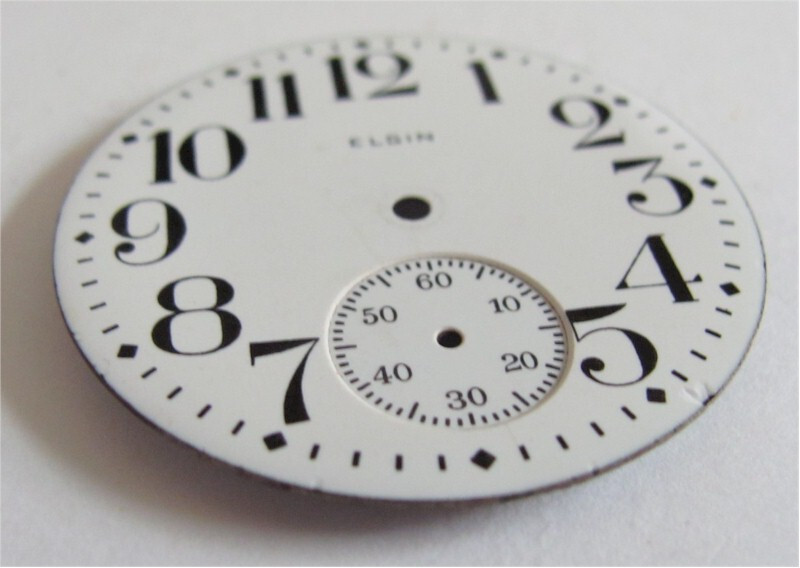 Elgin Pocket Watch Enamel Dial 16 Size With Sub-seconds