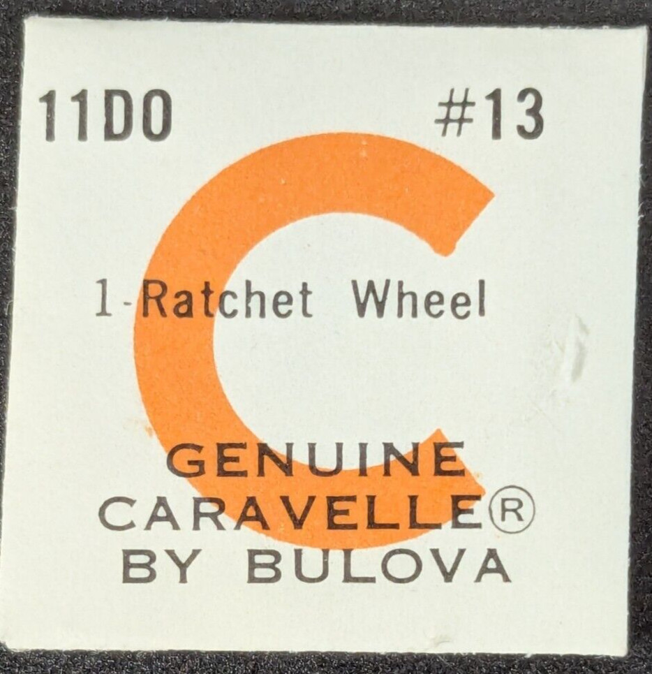 NOS NEW Genuine Bulova Caravelle Cal 11DO Ratchet Wheel Vintage Watch Part 13