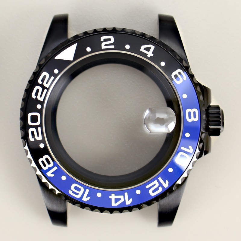 40mm Modify gmt master Mods Two-tone Watch Cases Diving 10ATM For NH34 35 36 38